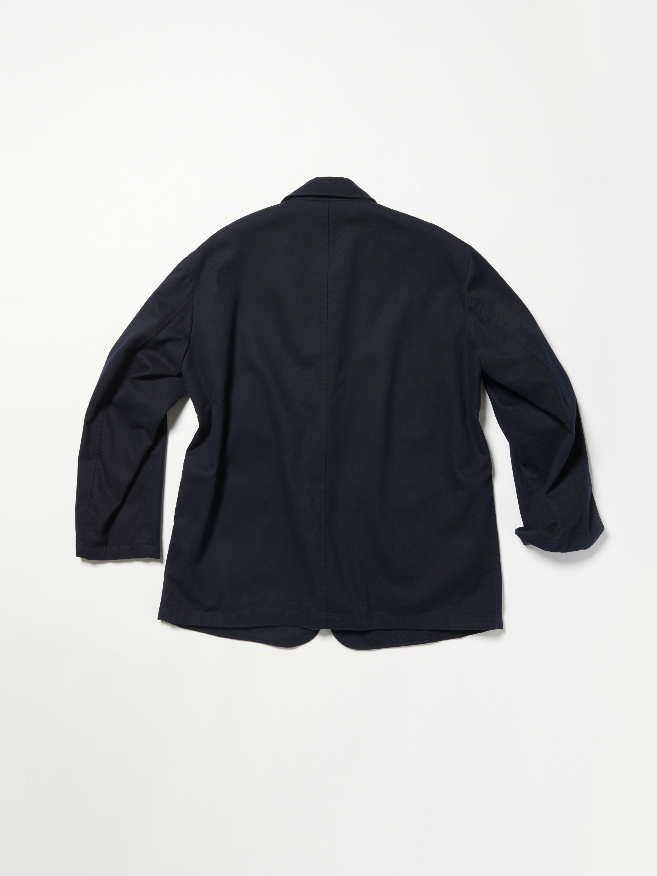 NAVY RELAXED COTTON JACKET